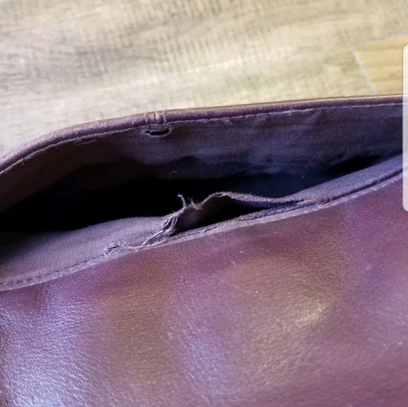 Vintage Burgundy Brown Etienne Aigner Leather Bag - Picture 8 of 8